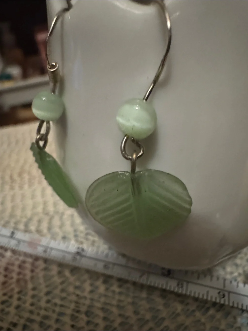 Read Handmade 925 Green Leaf Drop Earrings - Lightweight Women Jewelry Read
